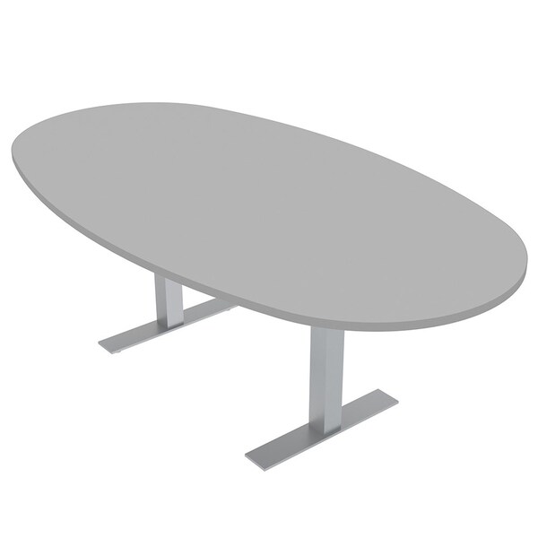 45.25 in W, 84 in L, 29 in H, Engineered Wood Top, Grey